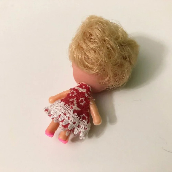 Vintage Liddle Kiddle Clone Doll Necklace Loop 2 Inch Tall - Picture 7 of 12